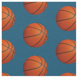 Basketball auf blau oder auf beliebigem Farbsportm Stoff