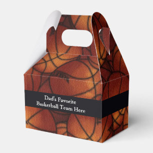 Basketball auf Flanell Geschenkschachtel