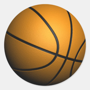Basketball-Aufkleber 3 Runder Aufkleber