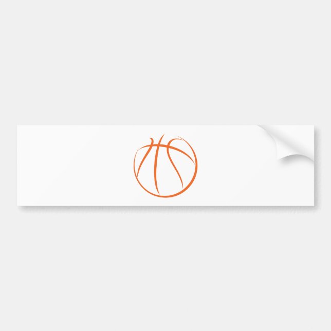 Basketball Autoaufkleber (Vorne)