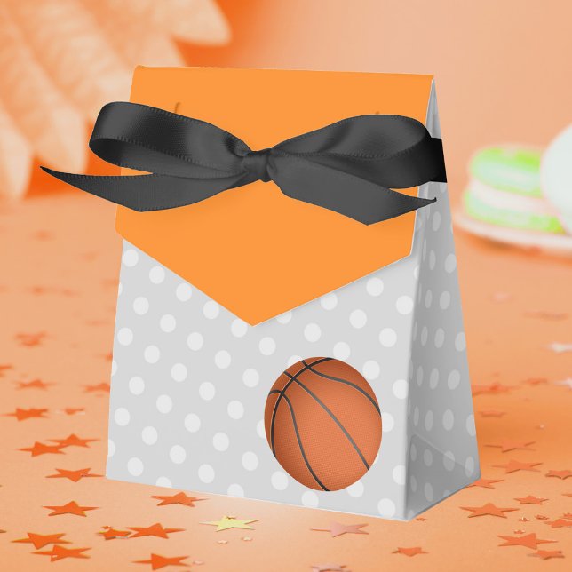Basketball Baby Dusche Leckerei Geschenkschachtel (Basketball Baby Shower Favor Boxes (See Backside for Personalization Design))