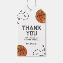 Basketball Baby shower Favoriser les étiquettes