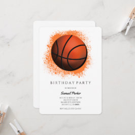 Basketball-Bachelor / Geburtstagspartysport Einladung