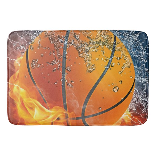Basketball Badematte (Vorderseite)