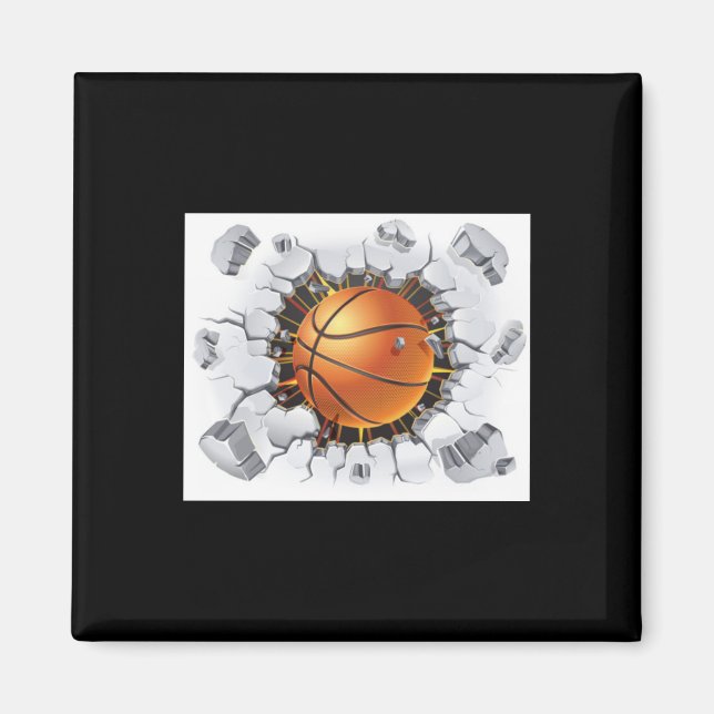 Basketball-Ball 1 Magnet (Vorne)