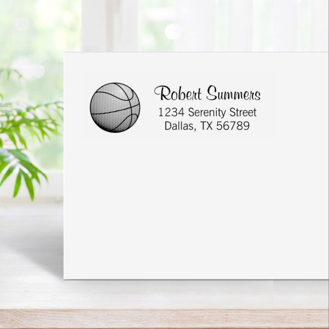 Basketball-Ball-Adresse Gummistempel (Von Creator hochgeladen)