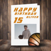 Basketball Ball Boy Foto Happy Birthday