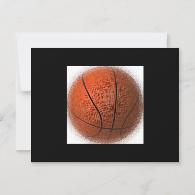 Basketball-Ball-Einladungen Einladung (Vorderseite)