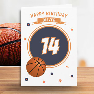 Basketball Ball Happy Birthday Sports Karte
