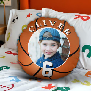 Basketball Ball Kindergeburtstag Age Foto Rundes Kissen