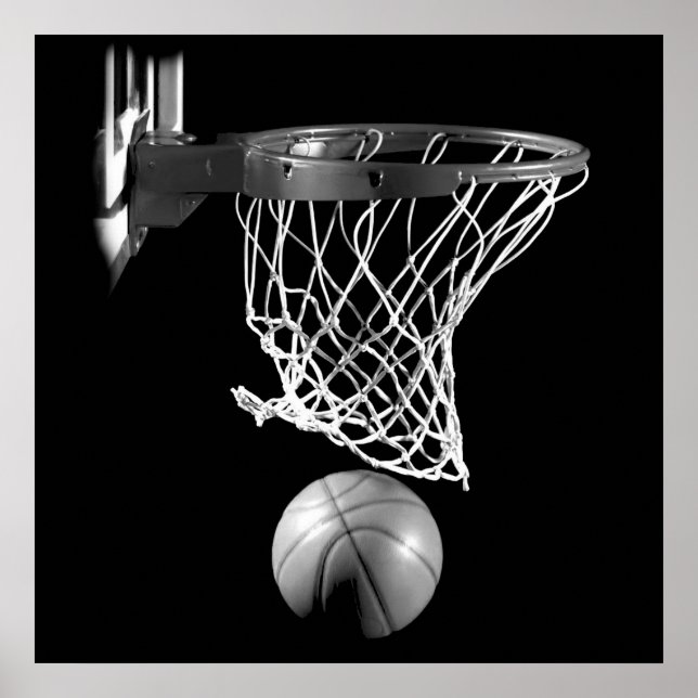 Basketball Ball & Net Poster (Vorne)