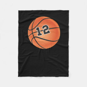 Basketball-Ball Nummer 12 Fleecedecke