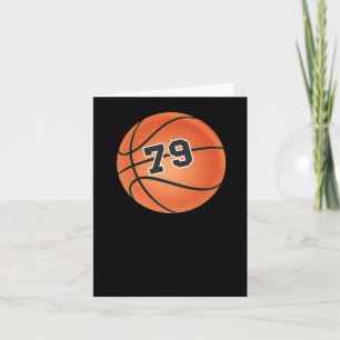 Basketball-Ball Nummer 79 Karte