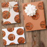 Basketball Ball Pattern Kinder Geburtsname Wrappin Geschenkpapier Set<br><div class="desc">Basketball Ball Muster Kinder Name Geburtstag Wrapping Papier Blätter. Personalisieren Sie Ihren Namen oder löschen Sie den Text.</div>