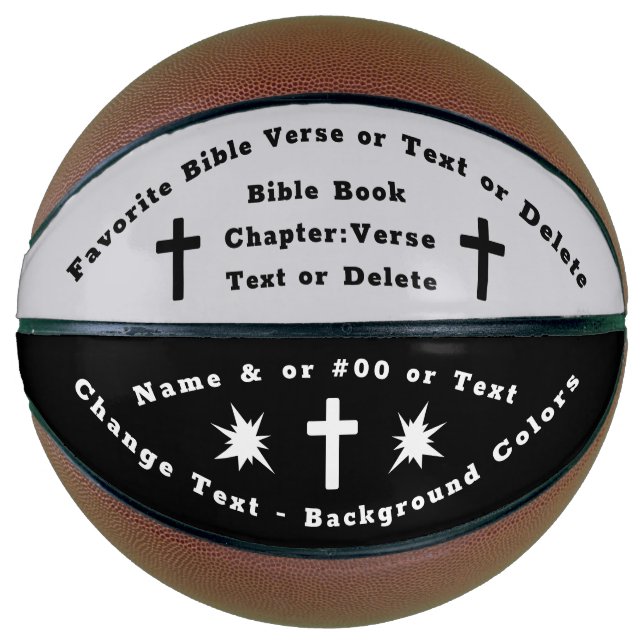 Basketball Ball - personalisierte Bibelverse Ball  (Vorderseite)