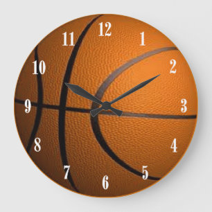 Basketball-Ball-Sport-Wanduhr Große Wanduhr