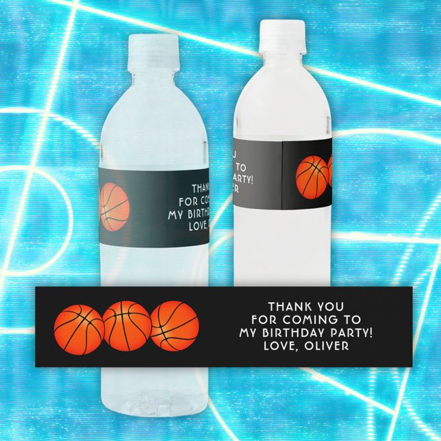 Basketball Ball Sports Birthday Thank you (Von Creator hochgeladen)