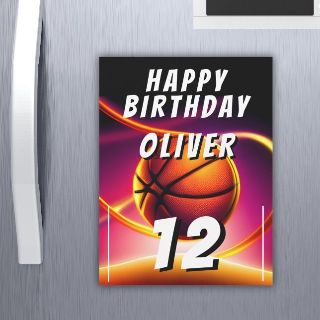 Basketball Ball Sports Bonne carte d'anniversaire (Créateur téléchargé)