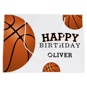 Basketball Ball Sports Happy Geburtsname Große Geschenktüte