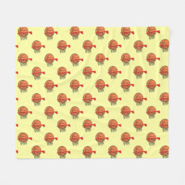 Basketball - Ball und Ring Muster Fleecedecke