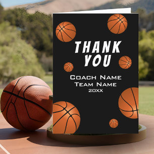 Basketball Bälle Danke Trainer Karte