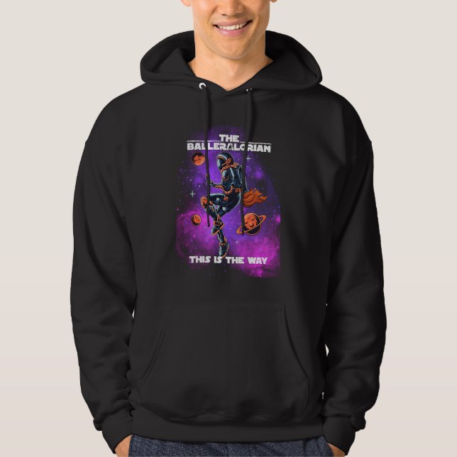 Basketball Balleralorian Astranaut Graphics Hoodie (Vorderseite)