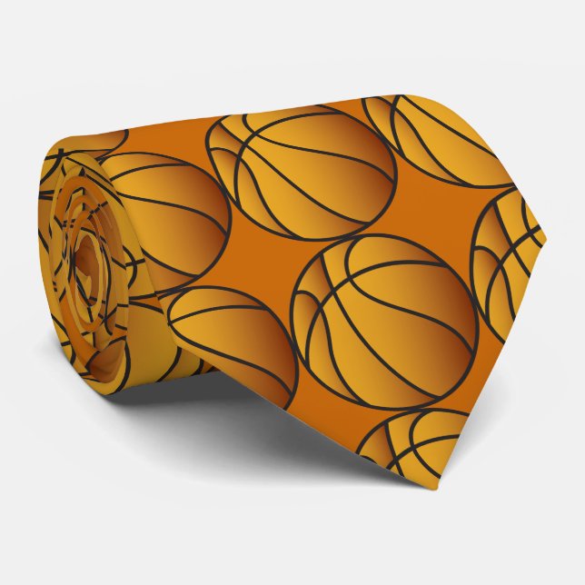 Basketball Balls Krawatte (Gerollt)