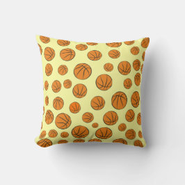 Basketball Balls Nahtloses Muster Kissen