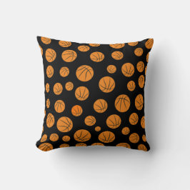 Basketball Balls Nahtloses Muster Kissen