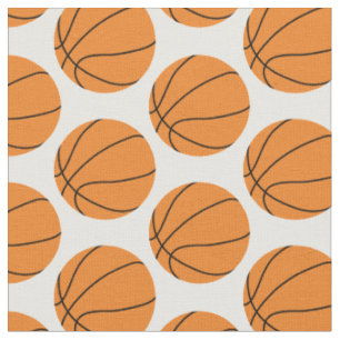 Basketball Balls Sport Weißer Hintergrund Stoff