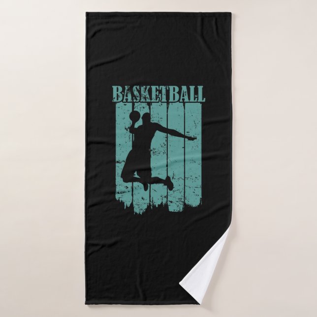 Basketball Ballsport Amerika Teamsport Badehandtuch (Badehandtuch)