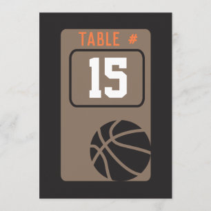BASKETBALL Bar Mitzvah Table Carte de siège