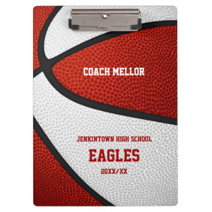 Basketball-Basketball-Basketballname Klemmbrett