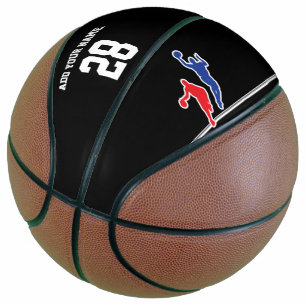 Basketball / Basketball nach Maß, schwarz und wei
