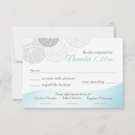 Basketball Bat Mitzvah Reaktion RSVP Karte