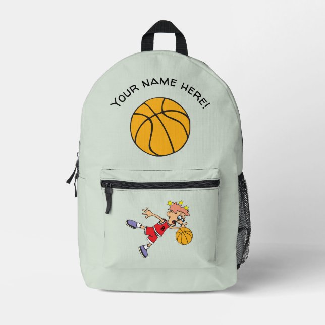 Basketball Bedruckter Rucksack (Vorderseite)