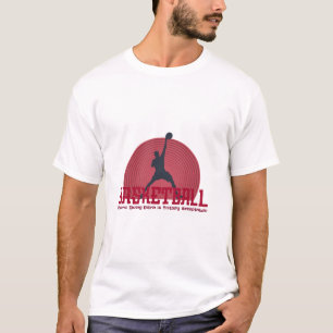 Basketball, bei dem Extra völlig akzeptabel ist T-Shirt