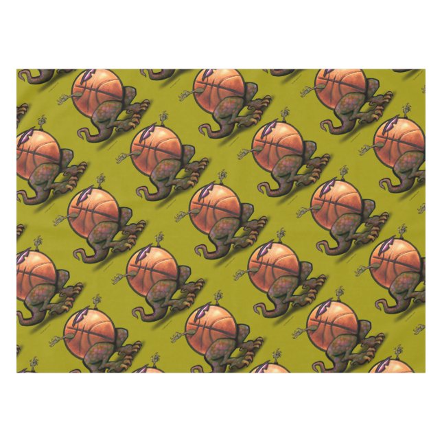 Basketball Bestie Tischdecke (Vorderseite (Horizontal))