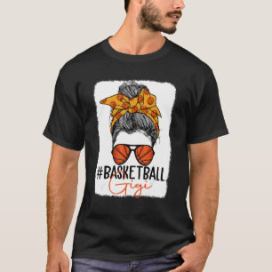 Basketball Bigi Messy Bun Mama Mutter Da T-Shirt