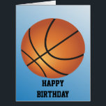 Basketball Birthday Kids Super Budget Special Card<br><div class="desc">Basketball Icon Blue Background Go schießen einige Hoops mit diesem großartigen Design.Fügen Sie Ihren eigenen Text oder Monogramm,  um es für Ihre Lieblings-Sport-Nuss. Fügen Sie Ihr Foto hinzu.</div>