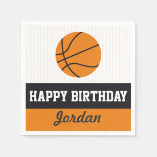 Basketball Birthday Paper Napkins Serviette