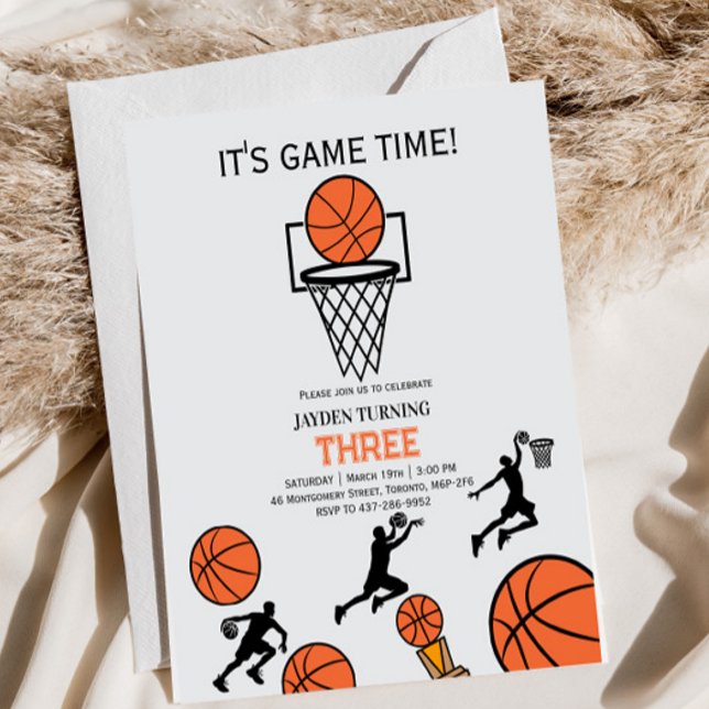 Basketball Birthday Party Invitation Einladung (Von Creator hochgeladen)