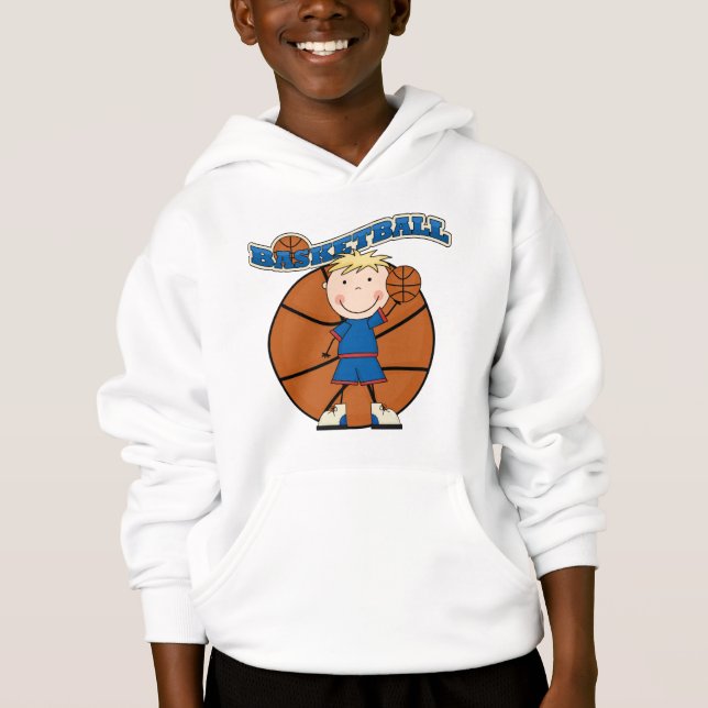BASKETBALL blonde Jungen-T - Shirts und Geschenke (Vorderseite)