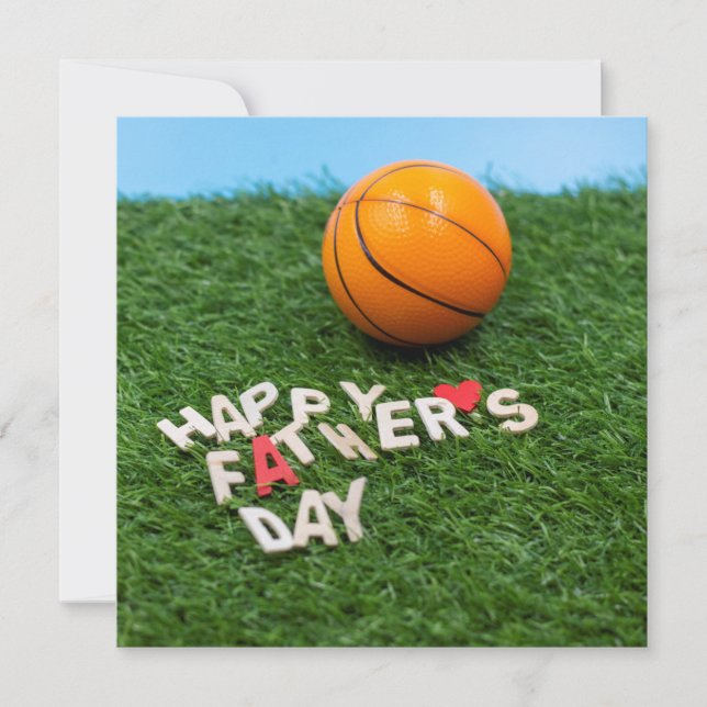Basketball Bonne carte Fête des pères (Devant)