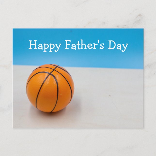 Basketball Bonne     fête des pères Carte postale (Devant)