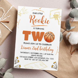Basketball Boy 2e anniversaire Invitation Sport Pa