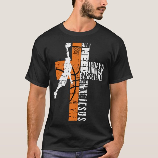 Basketball Boy Ages Kinder Männer Alles, was ich b T-Shirt (Vorderseite)