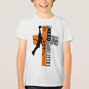 Basketball Boy Ages Kinder Männer Alles, was ich b Tri-Blend Shirt
