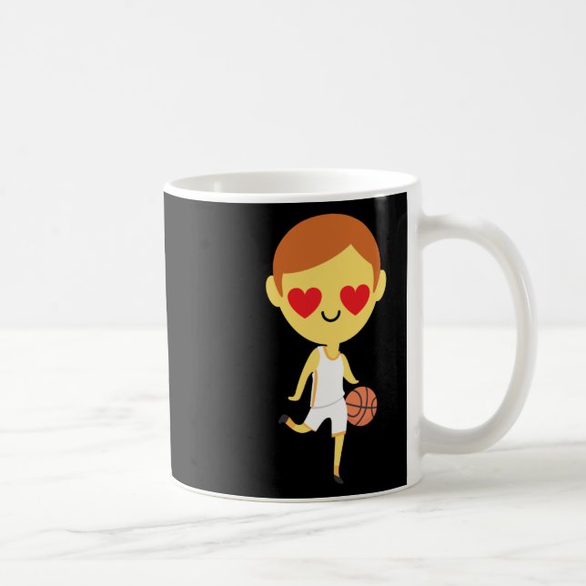 Basketball Boy Emoji Kaffeetasse (Rechts)