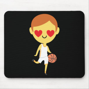 Basketball Boy Emoji Mousepad